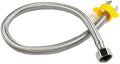 1 PC 1/2, 3/4 Inch 304 Stainless Steel Braided Hose Cold Hot Water Pipe Toilet Faucet Connection Pipe Garden Water Connection, 1/2inch, 5m by Unknown
