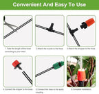 164 FT Drip Irrigation System Kit, Automatic Garden Watering System, 1/4" Blank Distribution Tubing Watering Drip Kit for Greenhouse, Lawn, Raised Bed, Micro Misting Plant Sprinkler System - Image 5