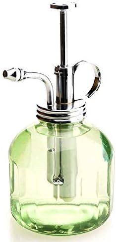 Plant Mister- Green Color Glass Bottle & Brass Sprayer (Chrome) - Image 5