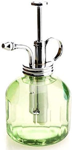 Plant Mister- Green Color Glass Bottle & Brass Sprayer (Chrome) - Image 5
