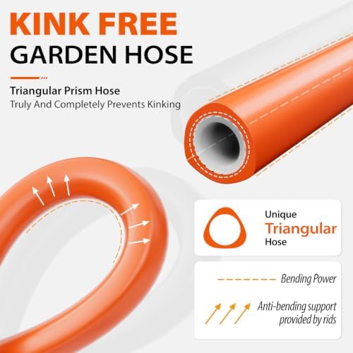 SPECILITE Heavy Duty Garden Hose 75ft x 5/8" for Hot Cold Water - Image 2