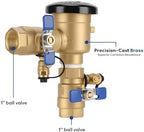 MEASUREMAN 1" Pressure Vacuum Breaker Assembly, Heavy-Duty Bronze Backflow Preventer for Sprinkler & Irrigation Systems, Provides Critical Backsiphonage Protection - Image 3