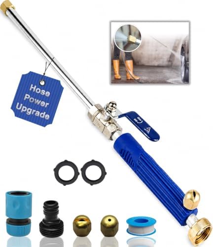Pressure Washer Hose Attachment, Hydro Jet Wand for Garden Hose by DBRTech