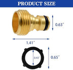 Hourleey Garden Hose Repair Connector with Clamps + Garden Quick Connect Kit - Image 7