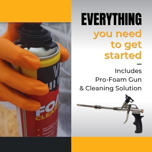 Vega Bond Spray Foam Gun with 360° Swivel Tip Heavy-Duty Pro Gun + Cleaner - Image 6