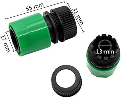 Hose Connector Adapter Y-shaped Garden Irrigation Type Three-way Diverter 3/4" External Thread, 1/2 Inch Hose Connector, With 1 Set Of 4mm / 8mm Hose Connector (Color : Type 1) - Image 6