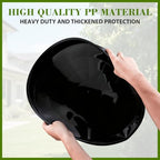 6 Pack 18 inch Plant Saucers for 15.5 inch Planters, Modern Matte Finish 18 20 22 25 inch Flower Pot Drip Tray Base for Indoors Outdoors, Heavy Duty Plant Trays to Catch Water, Black - Image 4