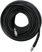 Fydun 30M Pipe Cleaning Hose, High Pressure Washer Sewer 30 Metres Drain Cleaner Hoses R with Nozzle PSI Set 1 4 Inch Brush for Cold and Hot Water 60℃ - Image 2