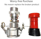 SAFBY Fire Hose Nozzle 2 Inch NPSH/NPT Thermoplastic Fire Equipment Spray Jet Fog with 2 Inch Aluminum Female and Male Fitting - Image 7