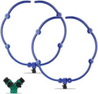 2Pcs 360° Tree Water System Tree Watering Ring 20 Inch Circle Sprinkler and Irrigation System Targeted Water with Y Hose Splitter for New Tree Outdoor Plants Raised Garden Beds Shrubs (Blue, Large) by Heytimi