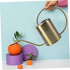 1pc Stainless Steel Watering Kettle Long Spout for Indoor and Outdoor Plant for Accurate Watering Capacity Elegant Golden Finish - Image 2