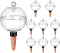 8 Pack EX-Large Plant Watering Globes with Cover 26oz Top Fill Plastic Water Bulbs Self Watering Planter Inser, Slow Release Terracott, Plant Watering Devices for Plants by Hlimior