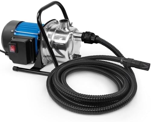 1HP 900 GPH Portable Garden Transfer Pump with 13 ft Suction Hose Kit by FLUENTPOWER