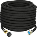 AMRITA Soaker Hose 5/8" 100FT 1 Pack Garden Drip Hoses Aluminum Couplings by AMRITA