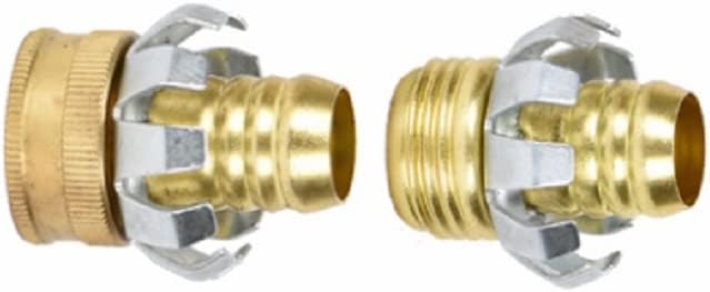 Green Thumb 5/8" Brass Male & Female Garden Hose End Clincher Repair Kit (15) by Unknown