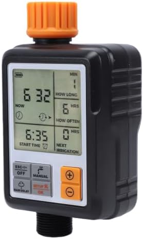 AYNEFY Irrigation Timer IP55 Digital Garden Watering Controller, Programmable Faucet Sprinkler Timer for Lawn Flower Bed Vegetable Pot, Operated 1-40°C - Image 2