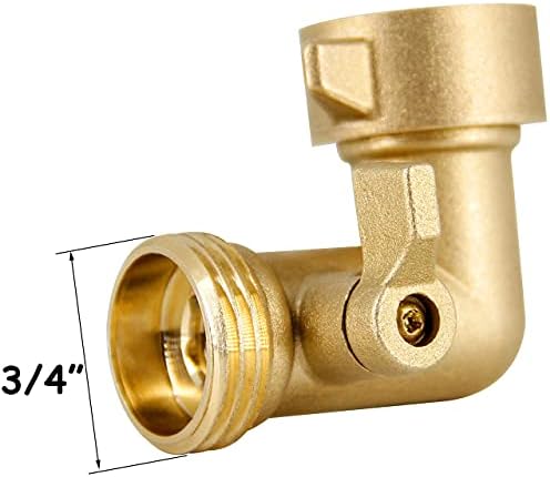 Twinkle Star Hose Splitter 4 Way | 90 Degree Garden Hose Elbow with Shut Off Valve, 2 Pack - Image 4