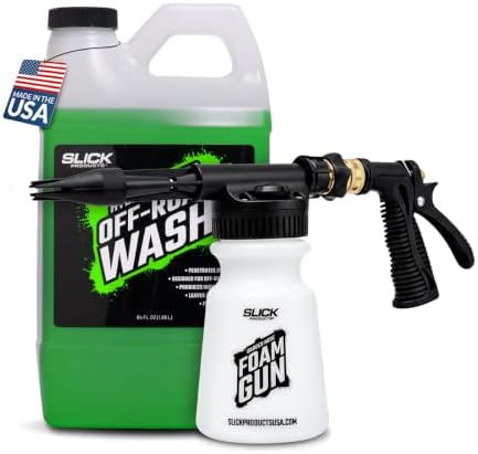 Slick Products Off-Road Wash + Garden Hose Foam Gun - 64 oz by SlickProducts