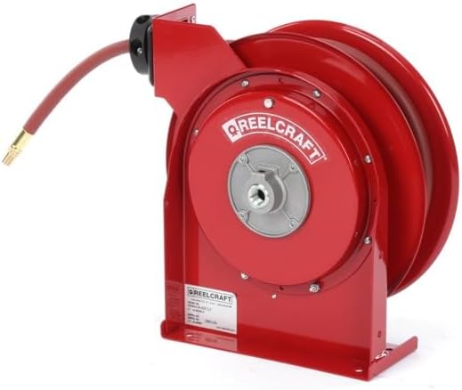 Reelcraft 4625 Premium Duty Spring Retractable Hose Reel, Made with Reinforced Steel, Long Life Drive Spring and Quiet Speed Latch, ⅜” x 25’ - Image 3