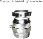 SAFBY Fire Hose Nozzle 2 Inch NPSH/NPT Thermoplastic Fire Equipment Spray Jet Fog with 2 Inch Aluminum Female and Male Fitting - Image 4
