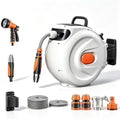 Retractable Hose Reel Wall Mount Auto Rewind with Nozzle by Unknown