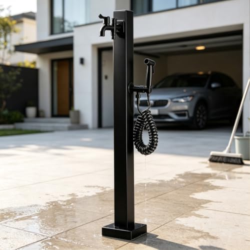 Outdoor Water Column Faucet Garden Tap Yard Hydrant Dispenser Hose Stand by Gaommini