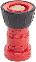 FireHoseDirect Heavy Duty Plastic 1 1/2 inch Fire Nozzle (NH) with Durable Rubber Bumper - Red by FireHoseDirect
