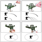 RESTMO 2 Pack Adjustable Full Metal Tripod Sprinklers for Yard Large Area - Image 4
