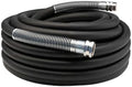Guitrees 2026 Upgraded Garden Hose 50FT x 5/8", Heavy Duty Rubber Water Hose with Five Layered Braiding, Swivel male and female Nickel-plated Brass Fittings, 1000PSI Burst, 300PSI Working (Black) by Guitrees