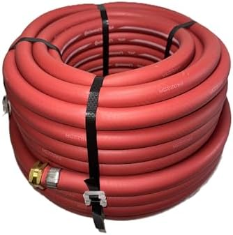 Continental 3/4" x 100' Red Contractor's Rubber Water Hose 200 PSI - Made in U.S.A. by Unknown