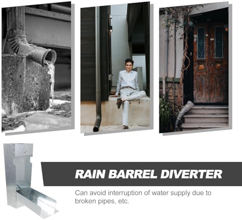 VICASKY Rain Diverter for Downspout, 3x4 Inch Iron Foldable Reuse - Image 3