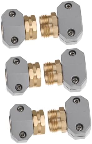 Beavorty Garden Hose Repair Kit 3 Sets with Male Female Connectors Flexible Hose Connector for Outdoor Watering by Beavorty