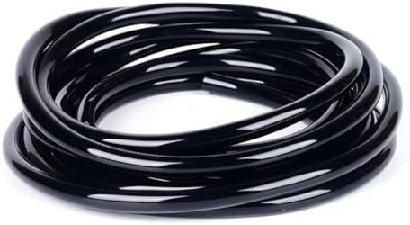 5M Silicone Tube Rubber Hose Black Flexible, for Aquarium Air Irrigation Pipes Water Connector Garden Hoses(ID32mm x OD 38mm) by Unknown