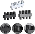 Solid Brass 4 Way Hose Splitter with Independent Shut Off Valves - Garden Water Manifold for Irrigation - Rust Resistant Adapter for Outdoor Faucet - 3/4 Inch Connection Silver(Silver) - Image 6