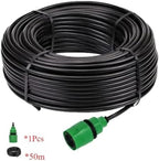 Garden Supplies 5-50m DIY 4/7mm PVC Garden Watering Garden Hose Micro Irrigation Pipe Drip Watering Kits with Adjustable Drippers Punch Tool Irrigation Supplies(50M) - Image 2