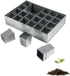 Kings County Tools Seed Starter Tray - Galvanized Steel Metal Seedling Tray with 24 Plant Starter Pots for Planting Seeds - Germination Kit for Sprouting, Greenhouse Accessories and Gardening Gifts by KingsCountyTools