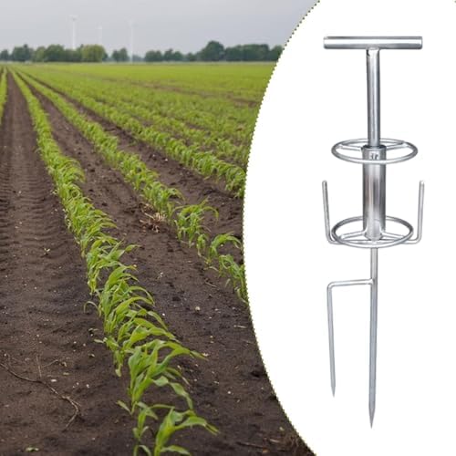 Baoblaze Garden Hose Guide Spike Garden Hose Holder Freestanding,Rack,Organizer,Heavy Duty Auxiliary Watering Hose Reel for Lawn Yard, Style B - Image 4