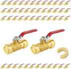 50PCS Foskan 1" Push Fit Ball Valves,1/4" Turn Shut-off Valves by Unknown