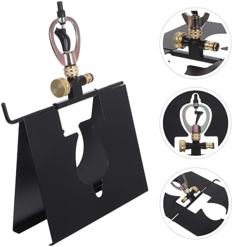 Sewroro Rooftop Fire Protection Sprinkler System, 360 Degree Rotating Adjustable Roof Sprinklers for Defense and Lawn Irrigation (Black) - Image 6