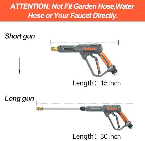 Pressure Washer Hose and Gun 3600 PSI, 50 FT Power Washer Hose - Image 6