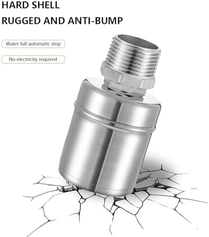 1/2 3/4 1Inch Ball Valve Automatic Water Level Control 304 Stainless Steel Auto Shut Off Float for Water Tank(1/2",Upper Water Inlet) - Image 3