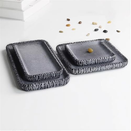 Plant Trays Rectangular Cement Potting Drip Tray, for Indoors Outdoors Plant Palle Drain Pan Flower Pots Saucers(Small) - Image 7