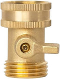Brass Garden Hose Shut Off Valve, Heavy Duty 3/4 Inch Solid with 4 Extra Rubber Washers(2 PCS (US Standard)) by Unknown