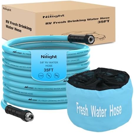 Nilight RV Water Hose 35FT Garden Drinking Hoses with Storage Bag by Nilight