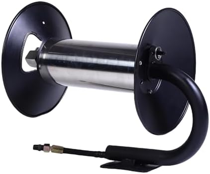 FTVOGUE Manual Pressure Washer Hose Reel, Heavy Duty Alloy Steel, Holds 164ft Hose, Wall Mounted for Easy Use and Storage - Image 5