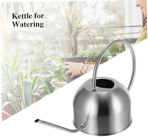 Stainless Steel Long Spout Watering Can Ergonomic Garden Tool for Use for Flower Plant Irrigation Durable Design for Effortless Watering - Image 5