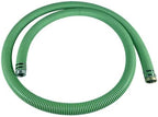 Gloxco Heavy Duty EPDM All Weather Suction Hose Assembly, Black Tube, Lime Green Helix, 3" Inside Diameter with Male x Female NPSM Pinlug Fittings Installed, 20 ft Length - Image 2