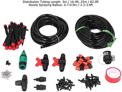 GOWENIC Lawn Greenhouse Misting Kit | Micro Drip Irrigation System with 8/12 & 4/7 Hose for Patio Cooling - Image 5