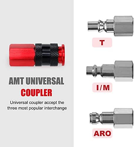Aluminum Air Fittings, 1/4" NPT, 25 Pieces, Red - Image 3