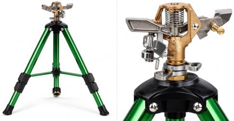 2-Pack Generic Adjustable Tripod Impact Sprinkler for Lawn & Garden - Image 3